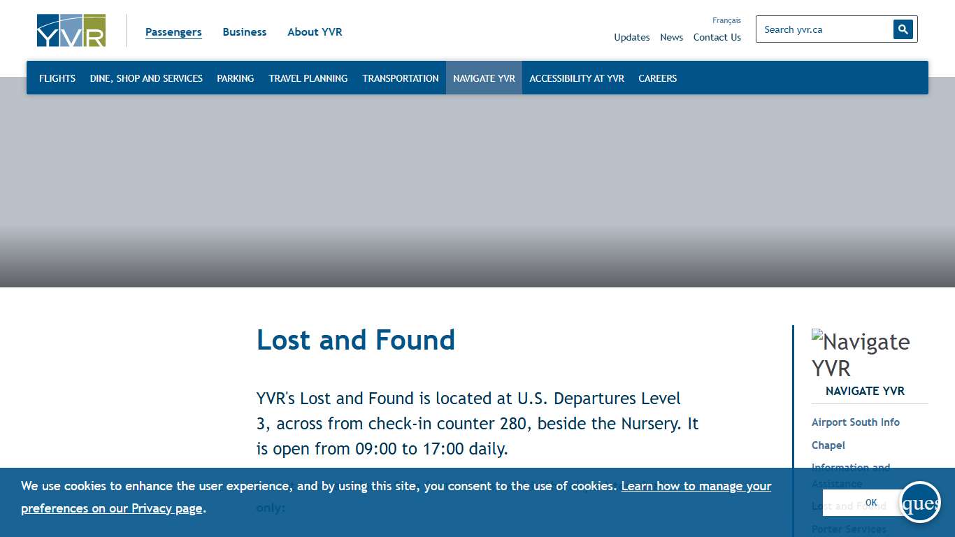 Lost and Found YVR